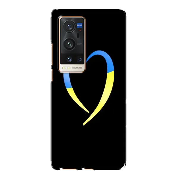Чехол с рисунком «Украинское сердце» для Vivo X60 Pro Plus Чехол с рисунком «Украинское сердце» для Vivo X60 Pro Plus