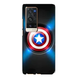 Чехол с Щитом Капитана Америки на Vivo X60 Pro Plus (Яркий Щит Капитана)
