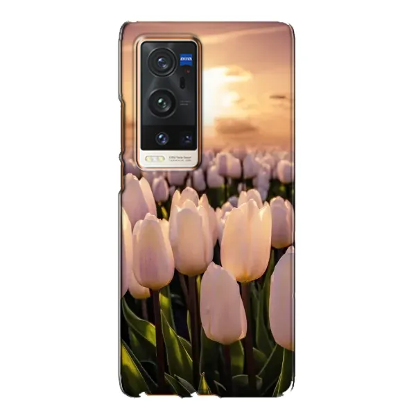 Чехол с рисунком «Закат с цветами» для Vivo X60 Pro Plus Чехол с рисунком «Закат с цветами» для Vivo X60 Pro Plus