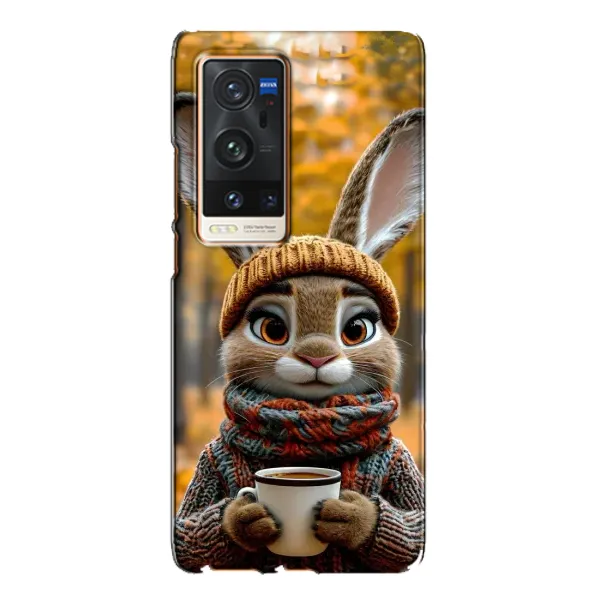 Чехол с рисунком «Зайчик с кофе» для Vivo X60 Pro Plus Чехол с рисунком «Зайчик с кофе» для Vivo X60 Pro Plus