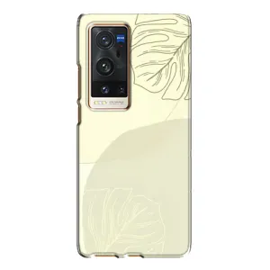 Чехол цветочный дизайн для Vivo X60 Pro Plus (Зелёный фон)