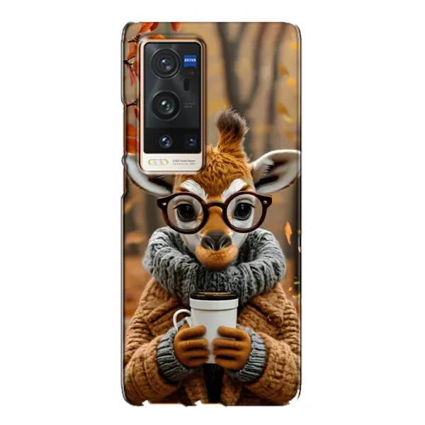 Чехол с рисунком «Жираф с кофе» для Vivo X60 Pro Plus Чехол с рисунком «Жираф с кофе» для Vivo X60 Pro Plus