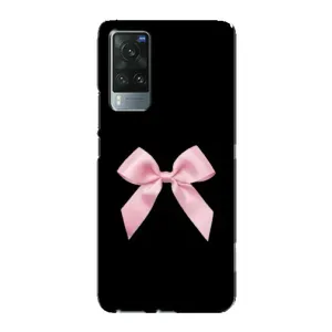 Чехол банты для Vivo X60 Pro (Бант на черном)