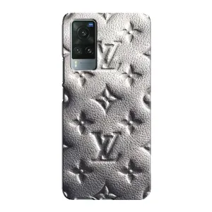 Текстурный Чехол Louis Vuitton для Виво Х60 Про (Бежевый ЛВ)