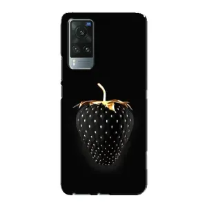 Чохол з зображенням смачної їжі для Vivo X60 Pro (Чорна полуниця)