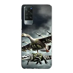 Чохол з мемами траралело тралала для Vivo X60 Pro (Гусіні і крокоділо)