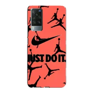 Силиконовый Чехол Nike Air Jordan на Виво Х60 Про (Just Do It)