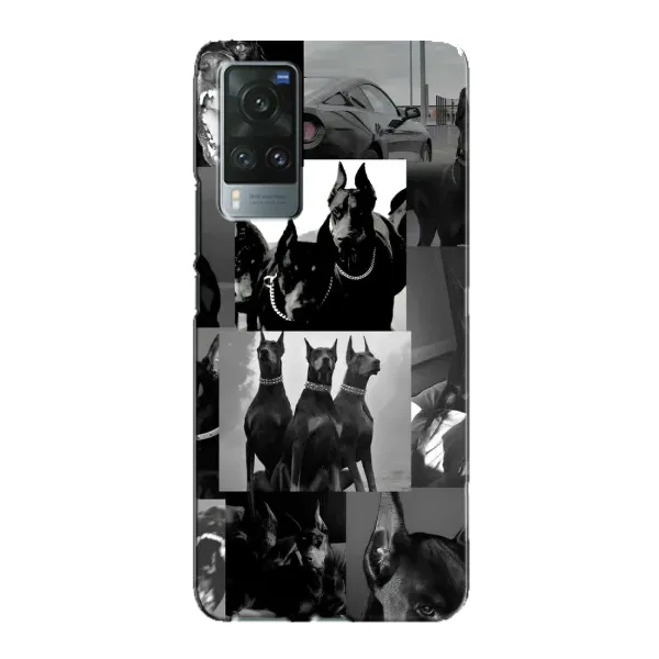 Чехол с рисунком «Коллаж Доберман» для Vivo X60 Pro Чехол с рисунком «Коллаж Доберман» для Vivo X60 Pro