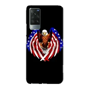 Чехол Флаг USA для Vivo X60 Pro (Крылья США)
