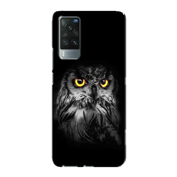 Чехол с рисунком «Сова на чёрном» для Vivo X60 Pro Чехол с рисунком «Сова на чёрном» для Vivo X60 Pro