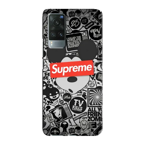 Чехол с рисунком «Supreme Маус» для Vivo X60 Pro Чехол с рисунком «Supreme Маус» для Vivo X60 Pro
