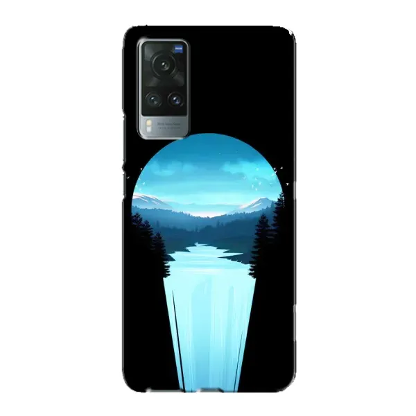 Чехол с рисунком «Синий Водопад» для Vivo X60 Pro Чехол с рисунком «Синий Водопад» для Vivo X60 Pro