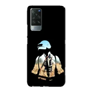 Силиконовый чехол с картинкой "Герой Pubg" на Vivo X60 (Пубг мен)