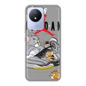 Силиконовый Чехол Nike Air Jordan на Виво Y02 (Air Jordan)