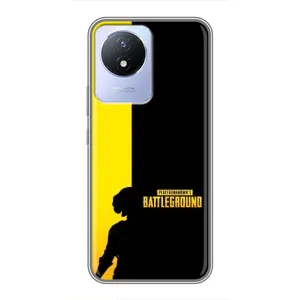 Чехол (TPU) с картинкой "Лого Пабг" на Виво Y02 (Battlegrounds)