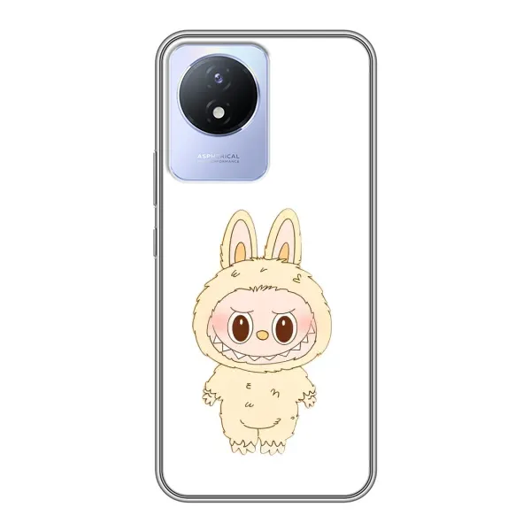 Чехол с рисунком «Бежевый Лабубу» для Vivo Y02 Чехол с рисунком «Бежевый Лабубу» для Vivo Y02