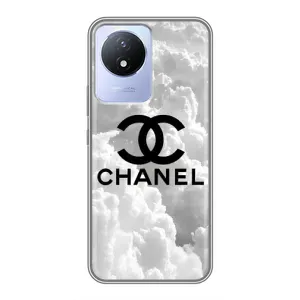 Чехол с Брендами одежды на Виво Y02 (CHANEL)