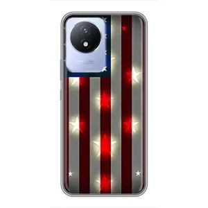 Чехол Флаг USA для Vivo Y02 (Флаг США 2)