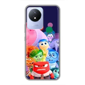 Чехол Головоломка для Vivo Y02 - (AlphaPrint) (Герои головоломки)