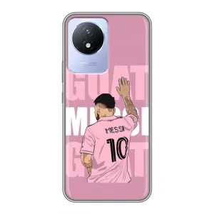 Чехлы Лео Месси в Майами на Vivo Y02 (GOAT MESSI)
