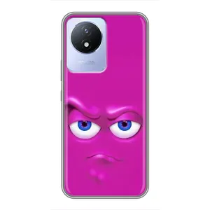 Силиконовые Чехлы (смешные стикеры) для Vivo Y02 (Хитрая мордочка)