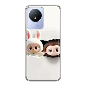 Чехол с принтом Лабубу для Vivo Y02 (Фигурки Labubu)