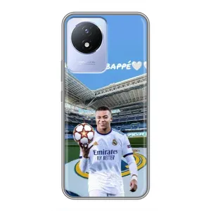 Чехол (TPU) с Футболистом на Vivo Y02 (Mbappe Real)