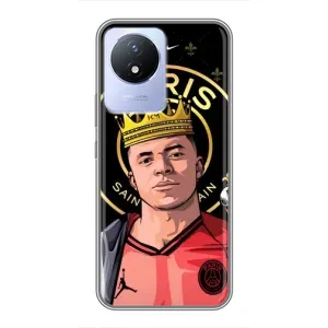 Чехол (TPU) с Футболистом на Vivo Y02 (Mbappe King)