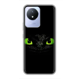 Чехол дракон Беззубик для Vivo Y02 (Глаза Беззубика)
