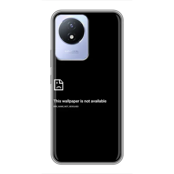 Чехол с рисунком «Ошибка» для Vivo Y02 Чехол с рисунком «Ошибка» для Vivo Y02