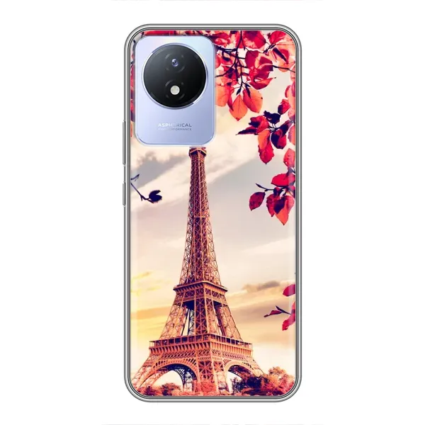 Чехол с рисунком «Paris photo» для Vivo Y02 Чехол с рисунком «Paris photo» для Vivo Y02