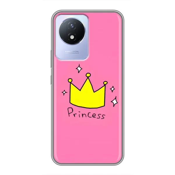 Чехол с рисунком «Princess» для Vivo Y02 Чехол с рисунком «Princess» для Vivo Y02