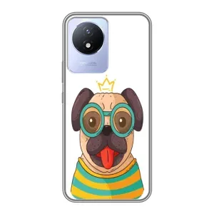 Бампер для Vivo Y02 з картинкою "Песики" (Собака Король)