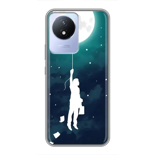 Чехол с рисунком «To The moon» для Vivo Y02 Чехол с рисунком «To The moon» для Vivo Y02