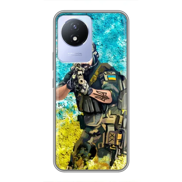Чехол с рисунком «ЗСУ Воин» для Vivo Y02 Чехол с рисунком «ЗСУ Воин» для Vivo Y02