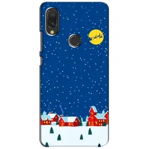 Силиконовый бампер на рождество для Vivo Y11 (Город в снегу)