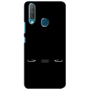 Силиконовый бампер с картинкой машины на ViVO Y15 (Силует Audi)