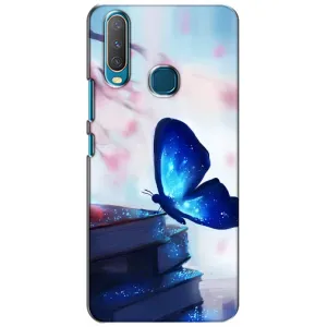 Силіконовий бампер з картинкою звірів для ViVO Y15 (Метелик синій)