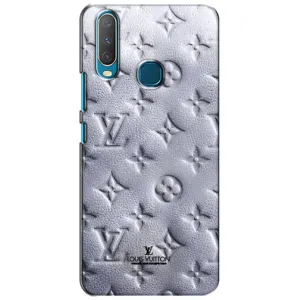 Текстурный Чехол Louis Vuitton для Виво Y15 (Белый ЛВ)
