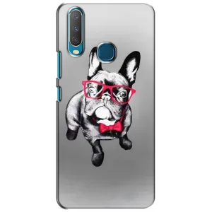 Чохол (ТПУ) Милі песики для ViVO Y15 (Бульдог в окулярах)