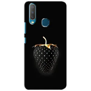 Чехол с изображением вкусной еды для ViVO Y15 (Чёрная клубника)