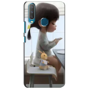 Девчачий Чехол для ViVO Y15 (Девочка с игрушкой)