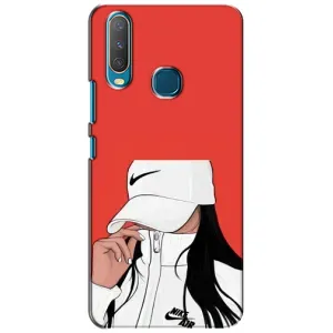 Силіконовый Чохол на ViVO Y15 з картинкой Модных девушек (Дівчина Nike)