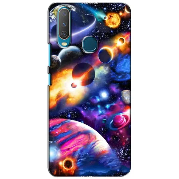 Чехол с рисунком «Космический мир» для Vivo Y15