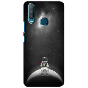 Силиконовый Чехол с принтом "Космонавты" на ViVO Y15 (Космонавт романтик)