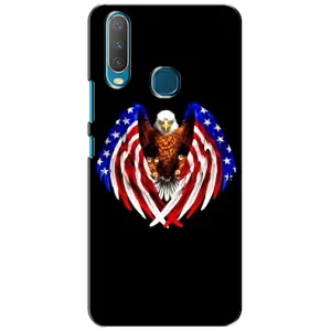 Чехол Флаг USA для ViVO Y15 (Крылья США)