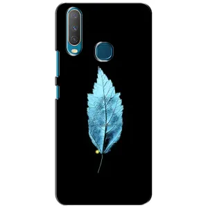 Чохол з картинками на чорному фоні для ViVO Y15 (Листя)