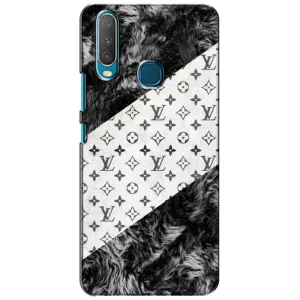 Чехол Стиль Louis Vuitton на ViVO Y15 (LV на белом)