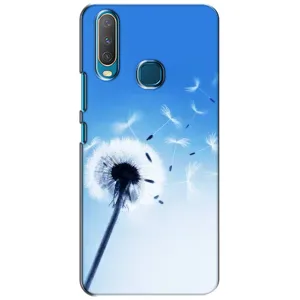 Силіконовий Чохол з кульбабками на ViVO Y15 (Кульбабка на блакитному)