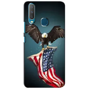Чехол Флаг USA для ViVO Y15 (Орел и флаг)